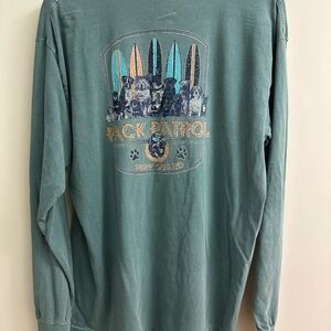 Comfort Colors Long Sleeve Tee - Delray Beach Teal